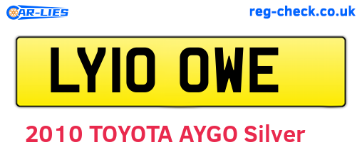 LY10OWE are the vehicle registration plates.