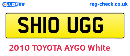 SH10UGG are the vehicle registration plates.