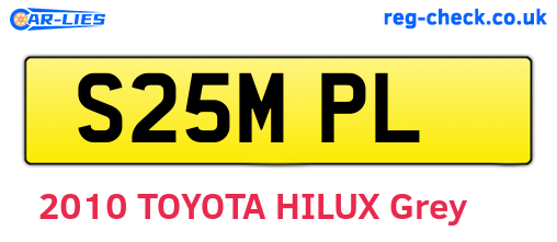 S25MPL are the vehicle registration plates.