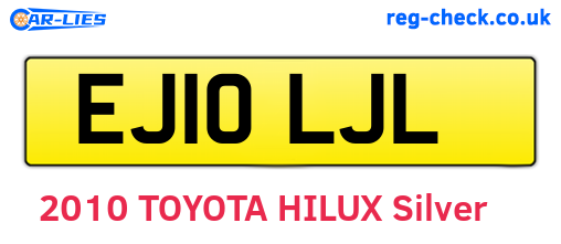 EJ10LJL are the vehicle registration plates.