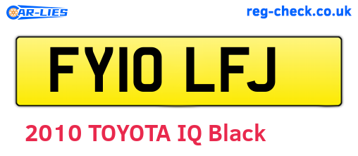 FY10LFJ are the vehicle registration plates.