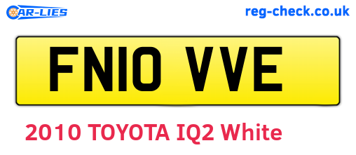 FN10VVE are the vehicle registration plates.