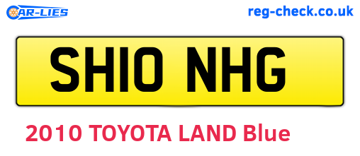 SH10NHG are the vehicle registration plates.