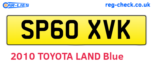 SP60XVK are the vehicle registration plates.