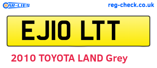 EJ10LTT are the vehicle registration plates.