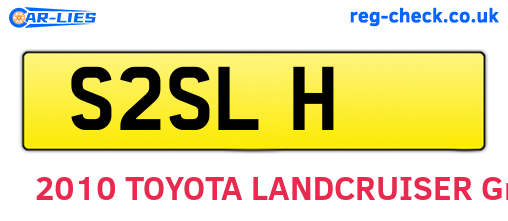 S2SLH are the vehicle registration plates.