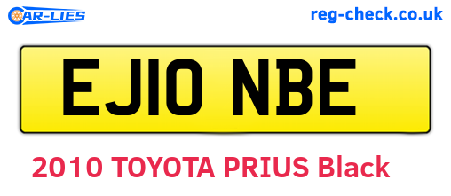 EJ10NBE are the vehicle registration plates.
