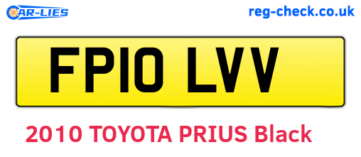 FP10LVV are the vehicle registration plates.
