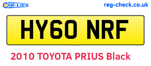 HY60NRF are the vehicle registration plates.