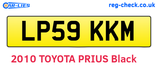LP59KKM are the vehicle registration plates.