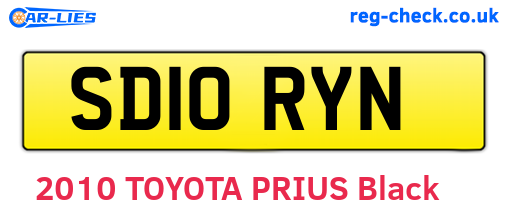 SD10RYN are the vehicle registration plates.