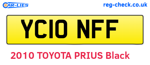 YC10NFF are the vehicle registration plates.