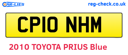 CP10NHM are the vehicle registration plates.