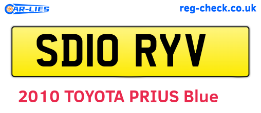 SD10RYV are the vehicle registration plates.