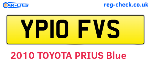 YP10FVS are the vehicle registration plates.