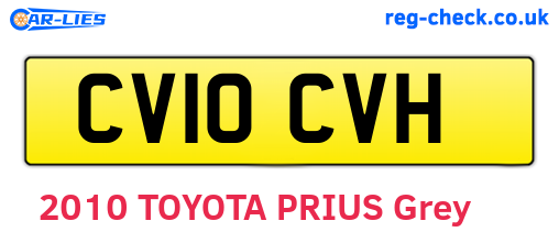 CV10CVH are the vehicle registration plates.