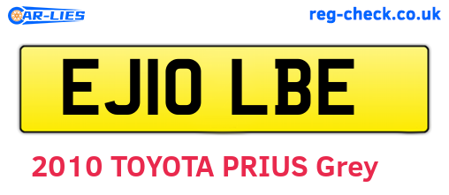 EJ10LBE are the vehicle registration plates.