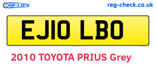 EJ10LBO are the vehicle registration plates.