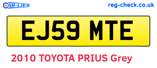 EJ59MTE are the vehicle registration plates.