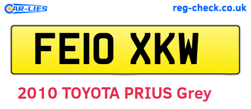 FE10XKW are the vehicle registration plates.