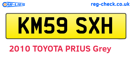 KM59SXH are the vehicle registration plates.
