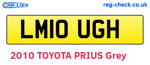 LM10UGH are the vehicle registration plates.