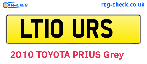 LT10URS are the vehicle registration plates.