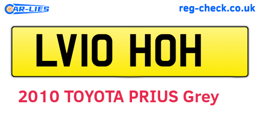 LV10HOH are the vehicle registration plates.