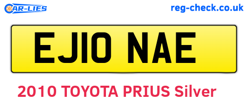 EJ10NAE are the vehicle registration plates.