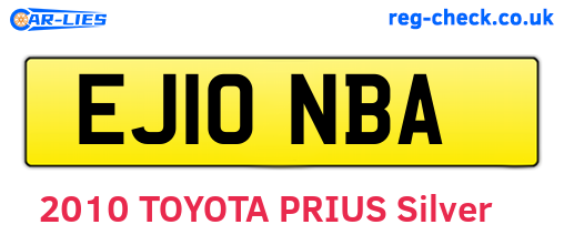 EJ10NBA are the vehicle registration plates.