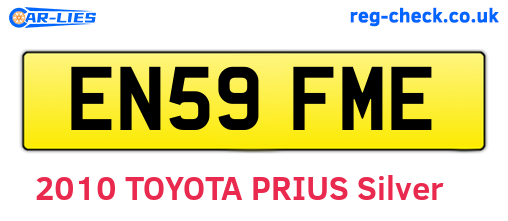 EN59FME are the vehicle registration plates.