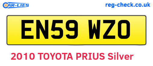 EN59WZO are the vehicle registration plates.