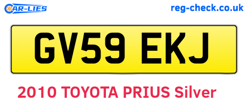 GV59EKJ are the vehicle registration plates.