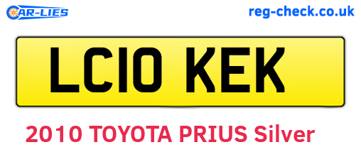 LC10KEK are the vehicle registration plates.