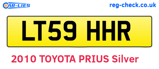 LT59HHR are the vehicle registration plates.