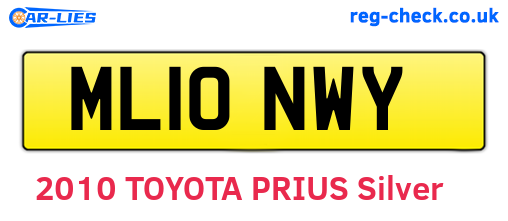 ML10NWY are the vehicle registration plates.