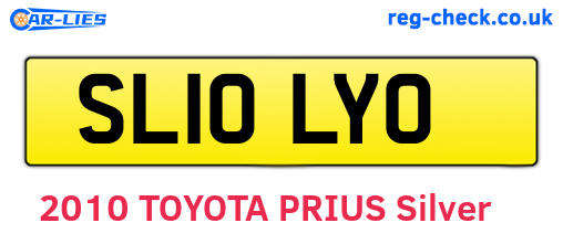 SL10LYO are the vehicle registration plates.