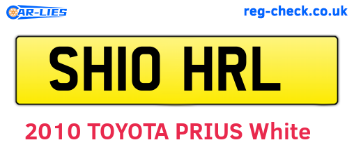 SH10HRL are the vehicle registration plates.