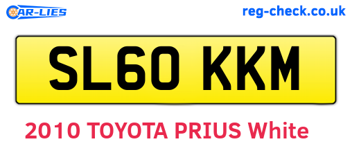 SL60KKM are the vehicle registration plates.