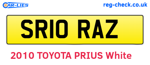 SR10RAZ are the vehicle registration plates.