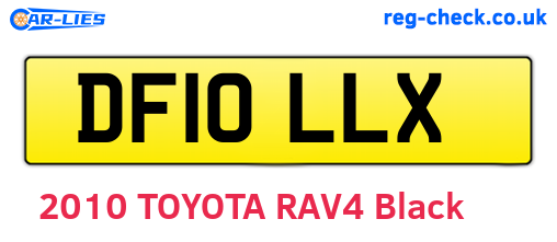 DF10LLX are the vehicle registration plates.