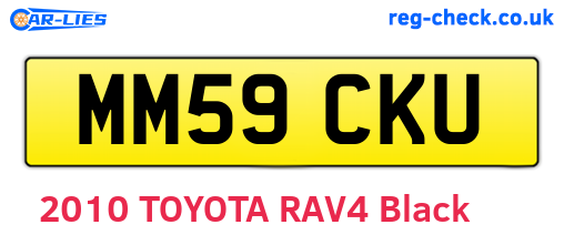 MM59CKU are the vehicle registration plates.