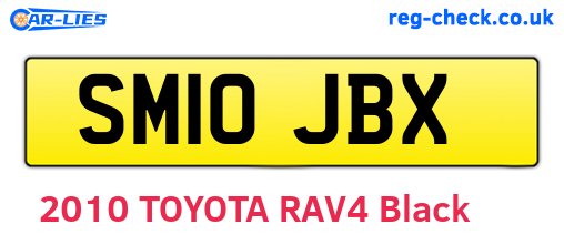 SM10JBX are the vehicle registration plates.