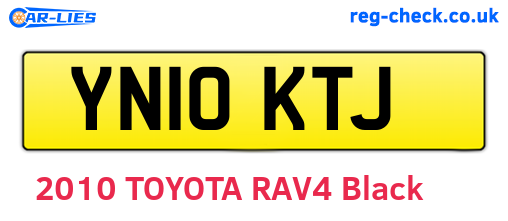 YN10KTJ are the vehicle registration plates.