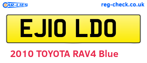 EJ10LDO are the vehicle registration plates.