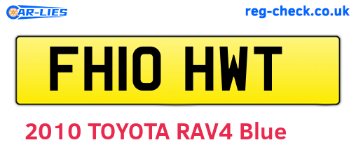 FH10HWT are the vehicle registration plates.