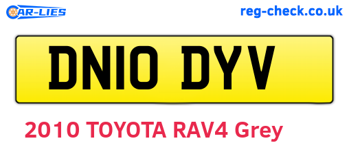 DN10DYV are the vehicle registration plates.
