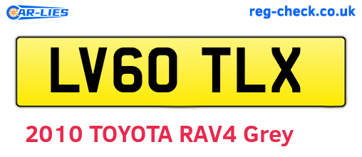 LV60TLX are the vehicle registration plates.