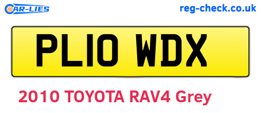 PL10WDX are the vehicle registration plates.