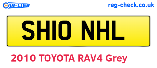 SH10NHL are the vehicle registration plates.
